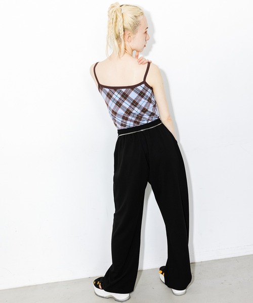 X-girl（エックスガール）の「MULTI PATTERN EASY STRAIGHT PANTS（その他パンツ・レディース・ホワイト/ブラック/オレンジ/ブルー/マルチ・S/M/XS）」の21枚目の写真