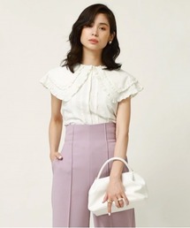 SNIDEL | ORGANICSビッグカラーノースリブラウス(シャツ/ブラウス)