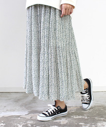 MODE ROBE | 小花柄シフォンプリーツスカート(スカート)