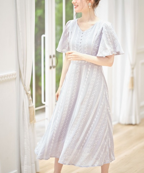 とらっち⭐︎　ワンピース靴セット ウォッシャブル】バックジョーゼットサテン ワンピース