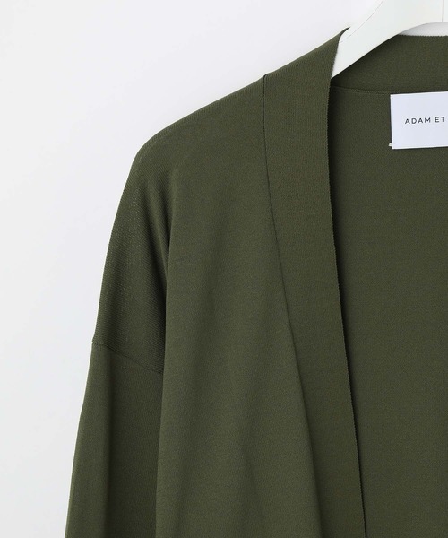 ADAM ET ROPE'（アダムエロペ）の「14GG 天竺トッパーカーディガン（カーディガン/ボレロ・メンズ・ブラウン系その他3/ブラック/カーキ・L/M）」の7枚目の写真