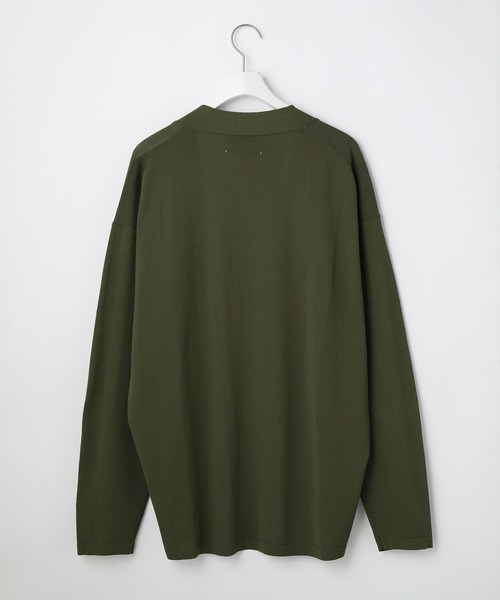 ADAM ET ROPE'（アダムエロペ）の「14GG 天竺トッパーカーディガン（カーディガン/ボレロ・メンズ・ブラウン系その他3/ブラック/カーキ・L/M）」の8枚目の写真