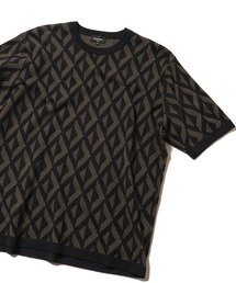 MEN'S BIGI | 14Gダブルジャガードハイゲージニット(ニット/セーター)