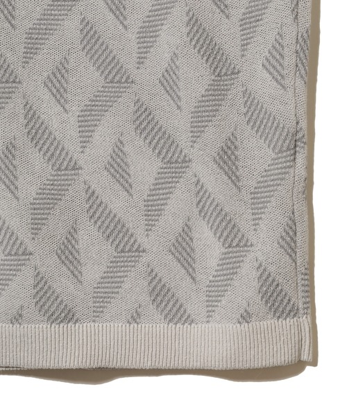 MEN'S BIGI（メンズビギ）の「14Gダブルジャガードハイゲージニット（ニット/セーター・メンズ・ライトグレー/ブラック・02/03）」の4枚目の写真