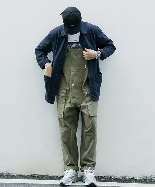 aimoha（アイモハ）の「【S'more】アウトドアアパレル サロペット（サロペット/オーバーオール・メンズ・カーキ/ブルー/ブラック・LARGE/MEDIUM/X-LARGE/XX-LARGE）」の2枚目の写真