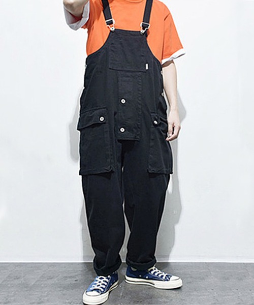 aimoha（アイモハ）の「【S'more】アウトドアアパレル サロペット（サロペット/オーバーオール・メンズ・カーキ/ブルー/ブラック・LARGE/MEDIUM/X-LARGE/XX-LARGE）」の3枚目の写真