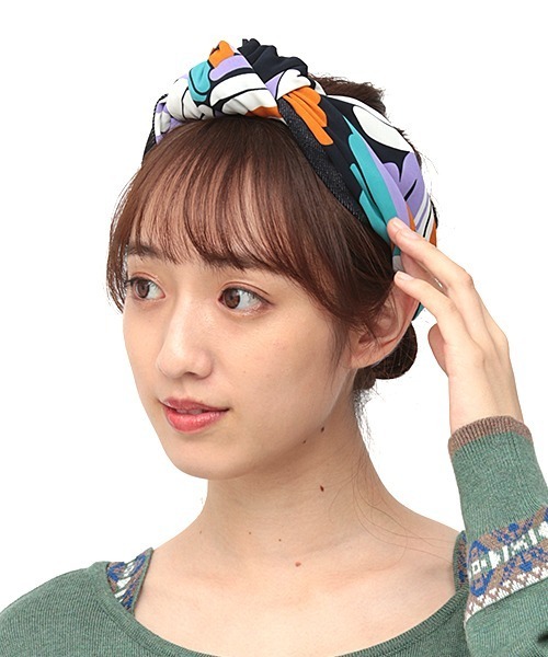 ボタニカルxデニムヘアバンド（ヘアバンド）｜チチカカ