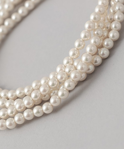 CIAOPANIC（チャオパニック）の「【WEB限定】ロングパールネックレス/３WAY仕様（ネックレス・レディース・ホワイト・FREE）」の4枚目の写真