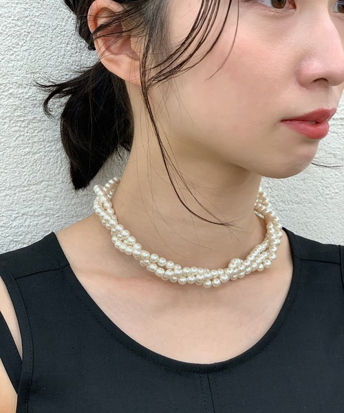 CIAOPANIC（チャオパニック）の「【WEB限定】ロングパールネックレス/３WAY仕様（ネックレス・レディース・ホワイト・FREE）」の8枚目の写真