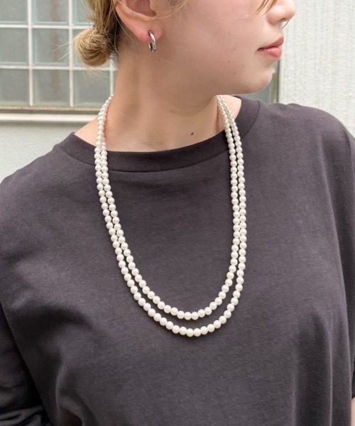 CIAOPANIC（チャオパニック）の「【WEB限定】ロングパールネックレス/３WAY仕様（ネックレス・レディース・ホワイト・FREE）」の9枚目の写真