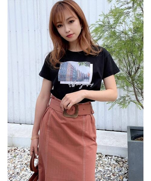 RESEXXY(リゼクシー)の「配色ステッチマーメイドスカート(スカート・レディース・オフホワイト/ブラック/オレンジ/ベージュ・FREE)」の15枚目の写真