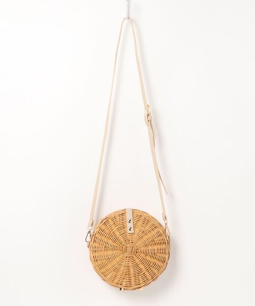 Te chichi（テチチ）の「ラタン丸型ショルダー（ショルダーバッグ・レディース・ブラック/ベージュ・ﾌﾘ-）」の6枚目の写真