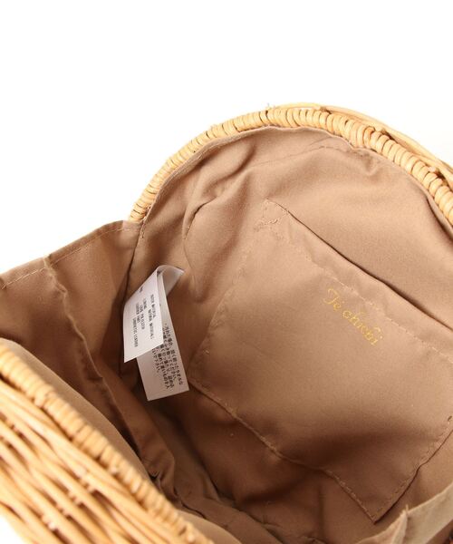 Te chichi（テチチ）の「ラタン丸型ショルダー（ショルダーバッグ・レディース・ブラック/ベージュ・ﾌﾘ-）」の3枚目の写真