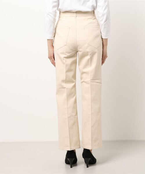one way（ワンウェイ）の「センタープレスカラーパンツ（スラックス・レディース・オフホワイト/ベージュ/ブラック系その他・S/M）」の5枚目の写真