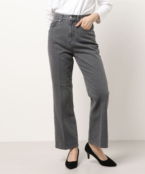 one way（ワンウェイ）の「センタープレスカラーパンツ（スラックス・レディース・オフホワイト/ベージュ/ブラック系その他・S/M）」の9枚目の写真