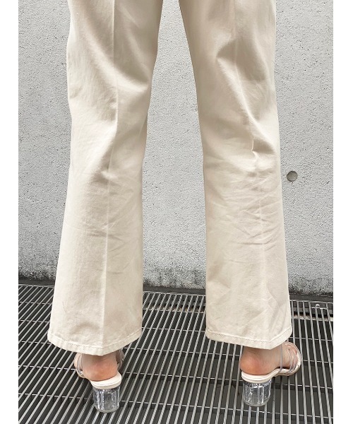 one way（ワンウェイ）の「センタープレスカラーパンツ（スラックス・レディース・オフホワイト/ベージュ/ブラック系その他・S/M）」の12枚目の写真