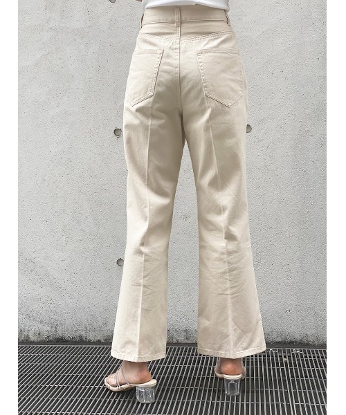 one way（ワンウェイ）の「センタープレスカラーパンツ（スラックス・レディース・オフホワイト/ベージュ/ブラック系その他・S/M）」の10枚目の写真