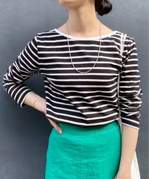 SHENERY | バックシャンボーダーカットソー(Tシャツ/カットソー)