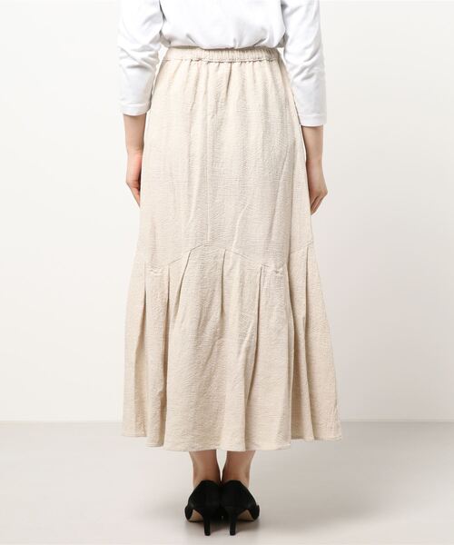 CAPRICIEUX LE'MAGE（カプリシューレマージュ）の「タックマーメイドスカート（スカート・レディース・ブラック/アイボリー・FREE）」の3枚目の写真