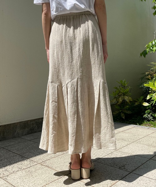 CAPRICIEUX LE'MAGE（カプリシューレマージュ）の「タックマーメイドスカート（スカート・レディース・ブラック/アイボリー・FREE）」の7枚目の写真