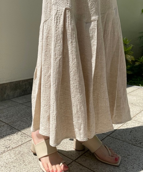 CAPRICIEUX LE'MAGE（カプリシューレマージュ）の「タックマーメイドスカート（スカート・レディース・ブラック/アイボリー・FREE）」の9枚目の写真