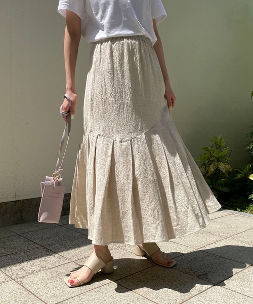 CAPRICIEUX LE'MAGE（カプリシューレマージュ）の「タックマーメイドスカート（スカート・レディース・ブラック/アイボリー・FREE）」の14枚目の写真