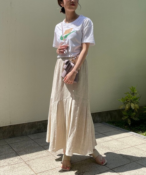 CAPRICIEUX LE'MAGE（カプリシューレマージュ）の「タックマーメイドスカート（スカート・レディース・ブラック/アイボリー・FREE）」の17枚目の写真