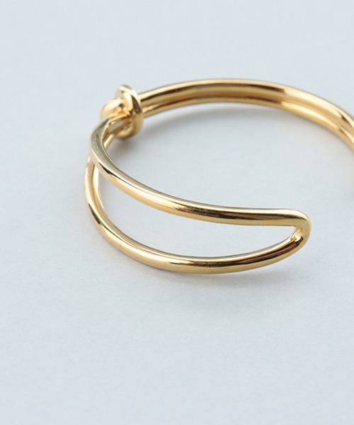 PAS TIERRA（パティエラ）の「[Lien] ローンドバングル（ブレスレット・レディース・イエローゴールド/シルバー・FREE）」の5枚目の写真