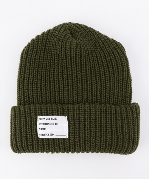 SHIPS JET BLUE（シップスジェットブルー）の「SHIPS JET BLUE: ニットキャップ（ニット帽）made in JAPAN（ニットキャップ/ビーニー・メンズ・ダークグレー/ブルー/ネイビー/ワイン/ブラック/オリーブ/ダークブルー/チャコールグレー/ブラウン/ライトオリーブ・ONE SIZE）」の5枚目の写真