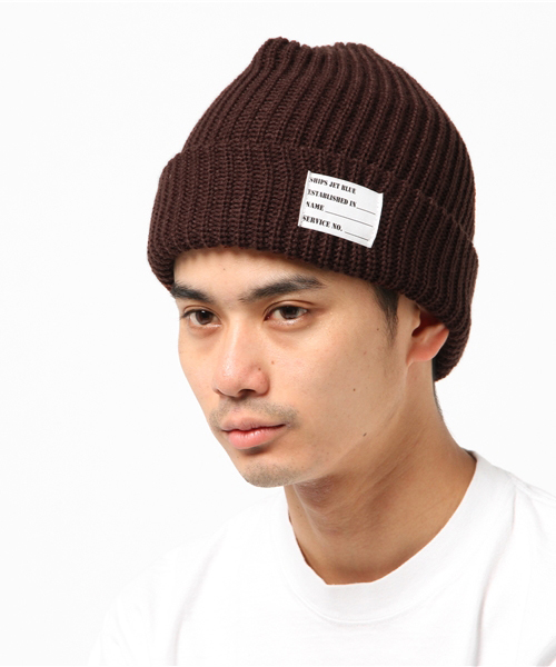 SHIPS JET BLUE（シップスジェットブルー）の「SHIPS JET BLUE: ニットキャップ（ニット帽）made in JAPAN（ニットキャップ/ビーニー・メンズ・ダークグレー/ブルー/ネイビー/ワイン/ブラック/オリーブ/ダークブルー/チャコールグレー/ブラウン/ライトオリーブ・ONE SIZE）」の22枚目の写真