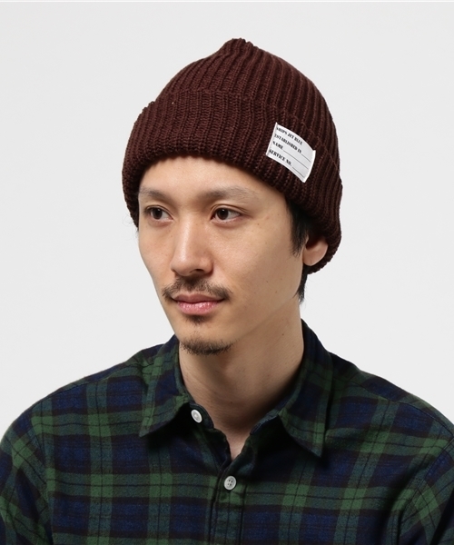SHIPS JET BLUE（シップスジェットブルー）の「SHIPS JET BLUE: ニットキャップ（ニット帽）made in JAPAN（ニットキャップ/ビーニー・メンズ・ダークグレー/ブルー/ネイビー/ワイン/ブラック/オリーブ/ダークブルー/チャコールグレー/ブラウン/ライトオリーブ・ONE SIZE）」の12枚目の写真
