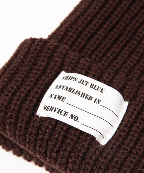 SHIPS JET BLUE(シップスジェットブルー)の「SHIPS JET BLUE(シップス ジェットブルー): ニットキャップ(ニット帽)made in JAPAN(ニットキャップ/ビーニー・メンズ・ダークグレー/ブルー/ネイビー/ワイン/ブラック/チャコールグレー/オリーブ/ダークブルー・ONE SIZE)」の12枚目の写真