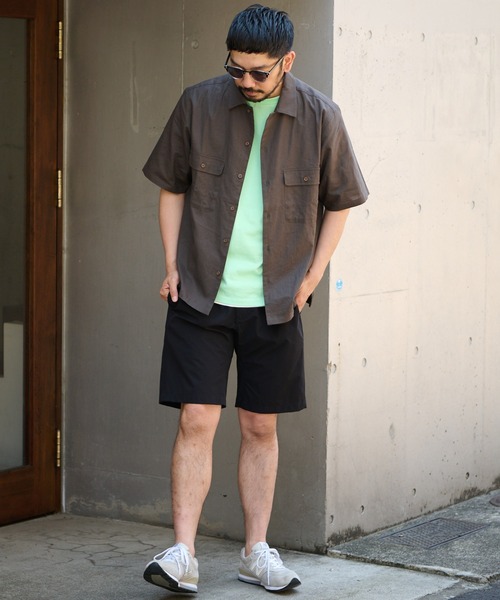 CIAOPANIC TYPY（チャオパニックティピー）の「リネン混ミリタリワークシャツ（シャツ/ブラウス・メンズ・アイボリー/チャコールグレー/グリーン/ピンク・SMALL/MEDIUM/LARGE/X-LARGE）」の13枚目の写真