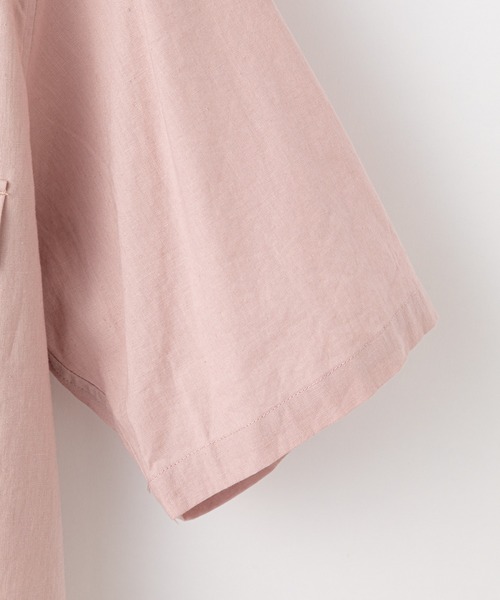 CIAOPANIC TYPY（チャオパニックティピー）の「リネン混ミリタリワークシャツ（シャツ/ブラウス・メンズ・アイボリー/チャコールグレー/グリーン/ピンク・SMALL/MEDIUM/LARGE/X-LARGE）」の19枚目の写真