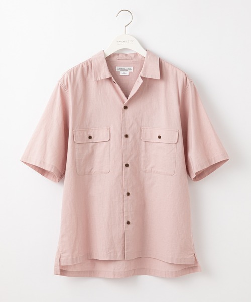 CIAOPANIC TYPY（チャオパニックティピー）の「リネン混ミリタリワークシャツ（シャツ/ブラウス・メンズ・アイボリー/チャコールグレー/グリーン/ピンク・SMALL/MEDIUM/LARGE/X-LARGE）」の22枚目の写真