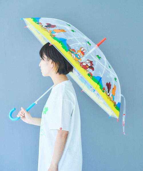 SiNCERE（シンシア）の「販売終了〈クッピーラムネ〉キャラクター柄アンブレラ 大人用ビニール傘（長傘・レディース・クリア・60cm）」の10枚目の写真