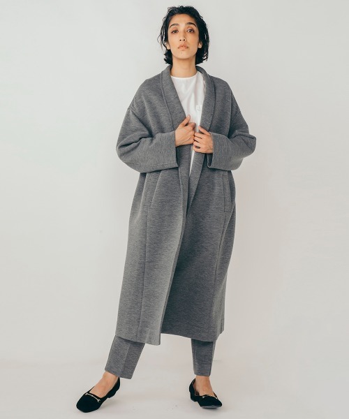 Sov.（ソブ）の「ウールライクダンボールコート（その他アウター・レディース・トップグレー/チャコール・38/36）」の12枚目の写真