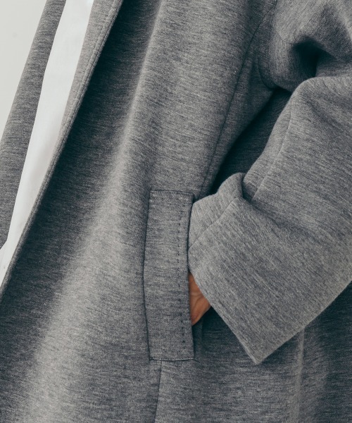 Sov.（ソブ）の「ウールライクダンボールコート（その他アウター・レディース・トップグレー/チャコール・38/36）」の8枚目の写真