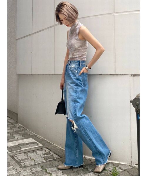 EMODA（エモダ）の「ミニハイネックトップ（Tシャツ/カットソー・レディース・ホワイト/その他1/その他/ブラック・FREE）」の8枚目の写真