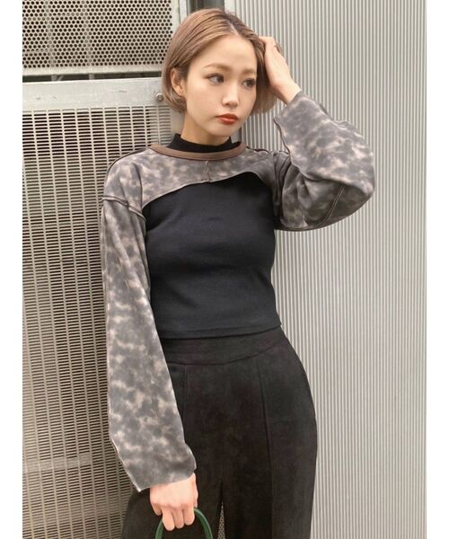 EMODA（エモダ）の「ミニハイネックトップ（Tシャツ/カットソー・レディース・ホワイト/その他1/その他/ブラック・FREE）」の19枚目の写真