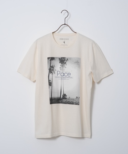 JEANS MATE(ジーンズメイト)の「サープリントTシャツ2 汗染み防止/撥水性/UVカット(Tシャツ/カットソー・メンズ・チャコールグレー/ネイビー/ブラウン/クリーム/アイボリー/オートミール・MEDIUM/LARGE/X-LARGE/SMALL)」の14枚目の写真