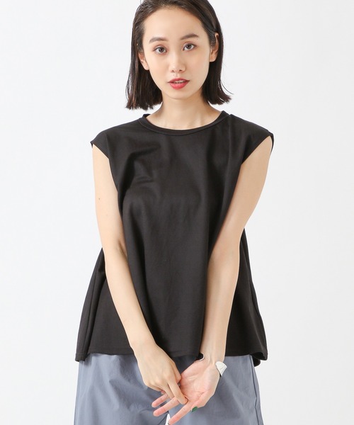 ALAND（エーランド）の「3.3 Field Trip／ヘムFLAREノースリーブ　2218891（タンクトップ・レディース・アイボリー/チャコール/カーキ/ブラック・FREE）」の2枚目の写真