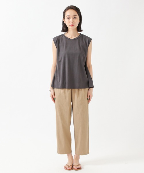 ALAND（エーランド）の「3.3 Field Trip／ヘムFLAREノースリーブ　2218891（タンクトップ・レディース・アイボリー/チャコール/カーキ/ブラック・FREE）」の6枚目の写真