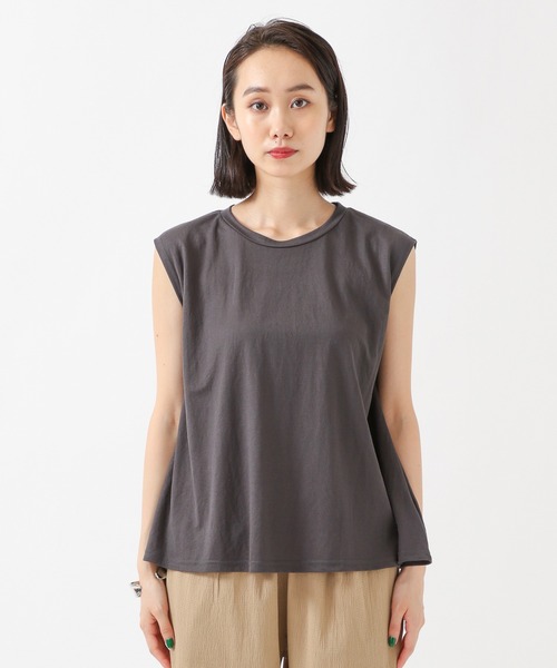 ALAND（エーランド）の「3.3 Field Trip／ヘムFLAREノースリーブ　2218891（タンクトップ・レディース・アイボリー/チャコール/カーキ/ブラック・FREE）」の7枚目の写真