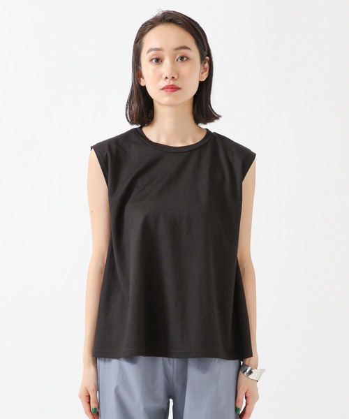 ALAND（エーランド）の「3.3 Field Trip／ヘムFLAREノースリーブ　2218891（タンクトップ・レディース・アイボリー/チャコール/カーキ/ブラック・FREE）」の10枚目の写真