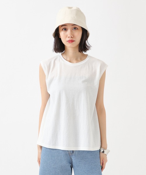 ALAND（エーランド）の「3.3 Field Trip／ヘムFLAREノースリーブ　2218891（タンクトップ・レディース・アイボリー/チャコール/カーキ/ブラック・FREE）」の13枚目の写真