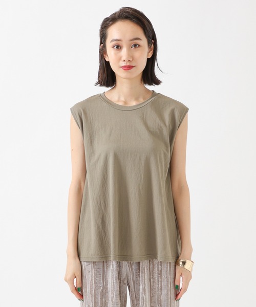 ALAND（エーランド）の「3.3 Field Trip／ヘムFLAREノースリーブ　2218891（タンクトップ・レディース・アイボリー/チャコール/カーキ/ブラック・FREE）」の16枚目の写真