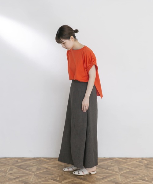 UR Lab.（アーバンリサーチラボ）の「『Sサイズ/低身長向け』フレアロングスカート（スカート・レディース・ライトカーキ/ブルー/ブラウン/レッド・SMALL/FREE）」の9枚目の写真