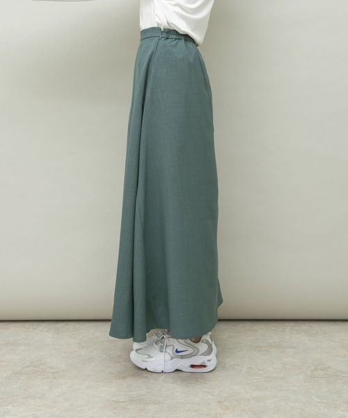 UR Lab.（アーバンリサーチラボ）の「『Sサイズ/低身長向け』フレアロングスカート（スカート・レディース・ライトカーキ/ブルー/ブラウン/レッド・SMALL/FREE）」の15枚目の写真