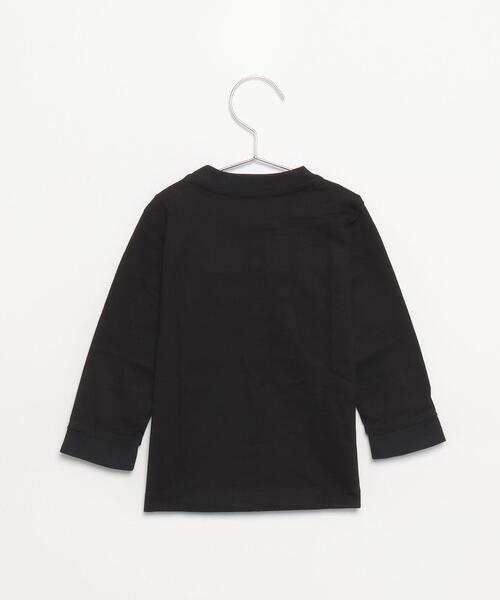agnes b.（アニエスベー）の「K333 L TS ベビー ロゴTシャツ（Tシャツ/カットソー・キッズ・ブラック・18M/1YEAR/2YEAR）」の2枚目の写真
